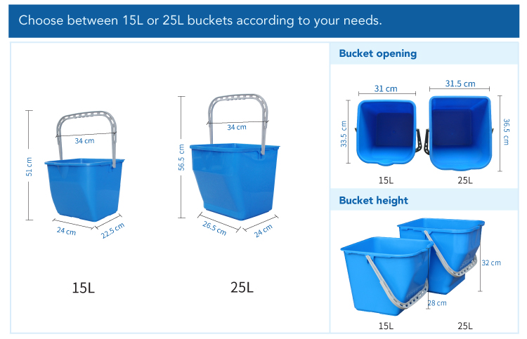 CT Mini Kentucky Mopping Trolley - Cleanic Cleaning Equipment